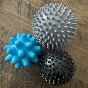 Portable acupoint massage balls. Brand new wrapped set of 3 - NWOT